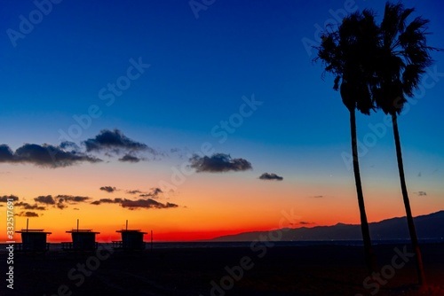 sunset un Venice Beach California