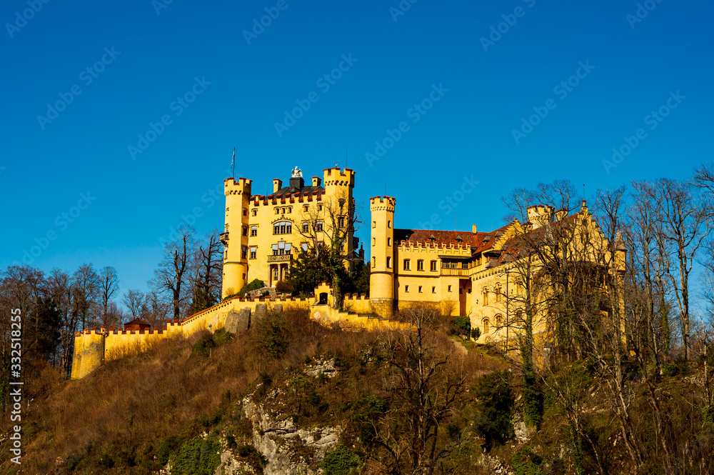 Das Schloss Hohenschwangau wurde auch von König Ludwig erbaut
