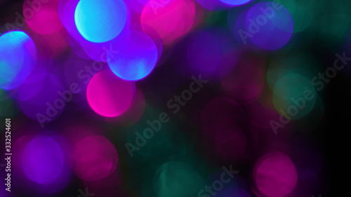 Abstract bokeh blue and purple background