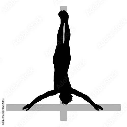 Upside Down Crucifixion of Jesus Clipart