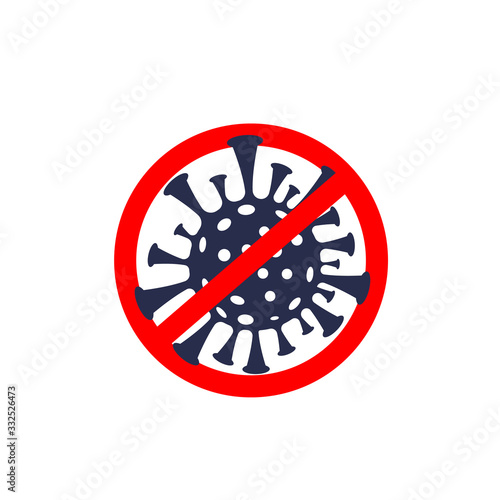 Sign of the new 2019-nCoV coronavirus. Wuhan, China, quarantine vector illustration eps 10