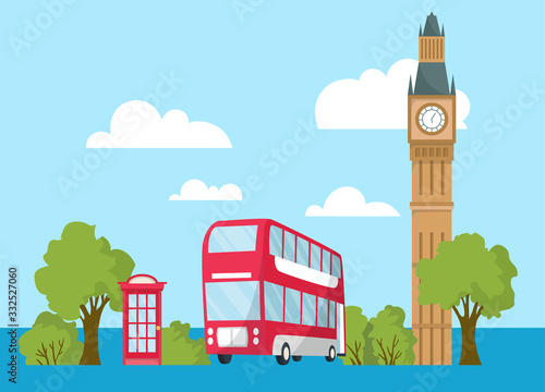 Hand drawn doodle United Kingdom. Set vector illustration UK icons. Welcome to London elements. Britannia symbols collection