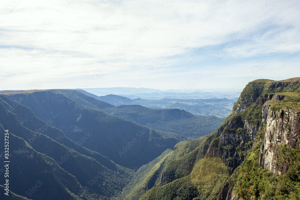 Landscape of a canyon in Cambará - Rio Grande do Sul - Brazil