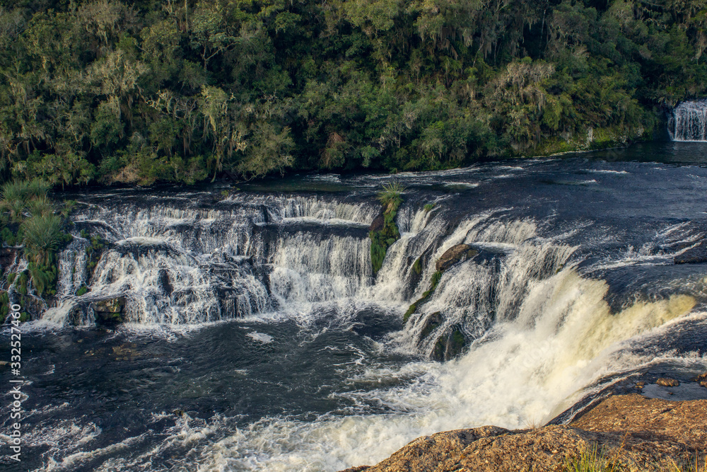 Landscape of a waterfall in Cambará - Rio Grande do Sul - Brazil	