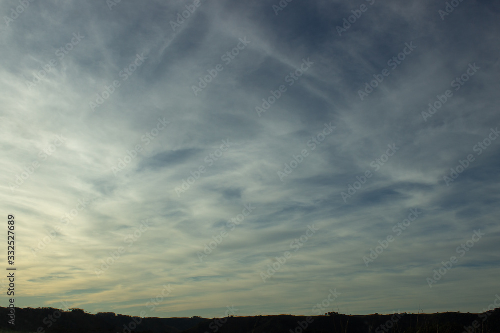 Cloudy sky view landscape in Cambará - Rio Grande do Sul - Brazil