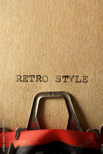 Retro style concept