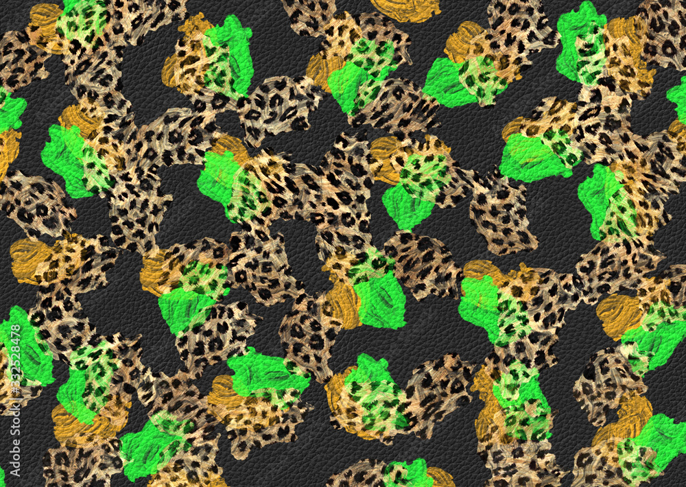 Obraz premium abstract exotic leopard skin texture