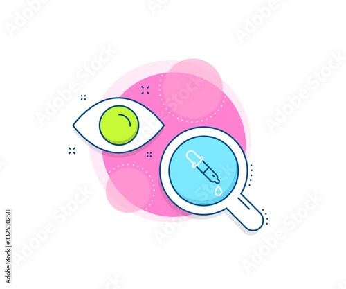Laboratory sign. Research complex icon. Chemistry pipette line icon. Analysis lab symbol. Analytics or analysis banner. Chemistry pipette sign. Vector