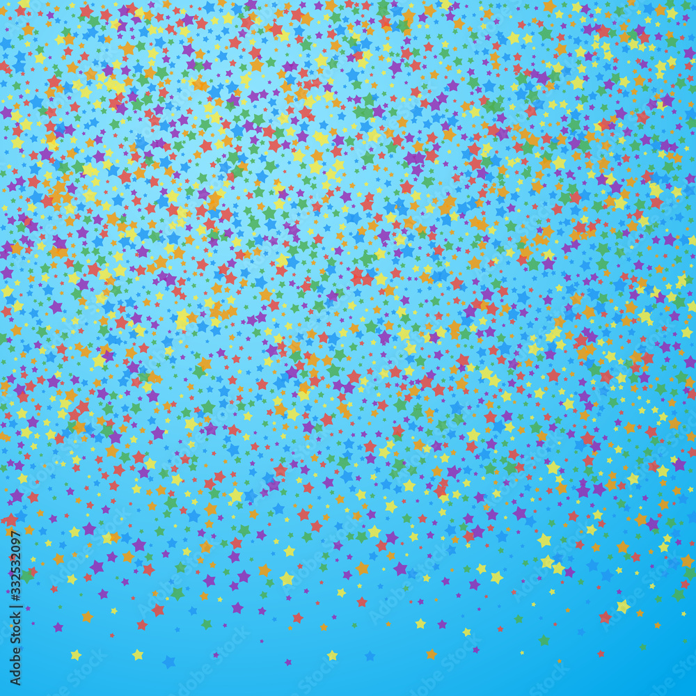 Festive confetti. Celebration stars. Rainbow brigh Festive confetti. Celebration stars. Rainbow brigh