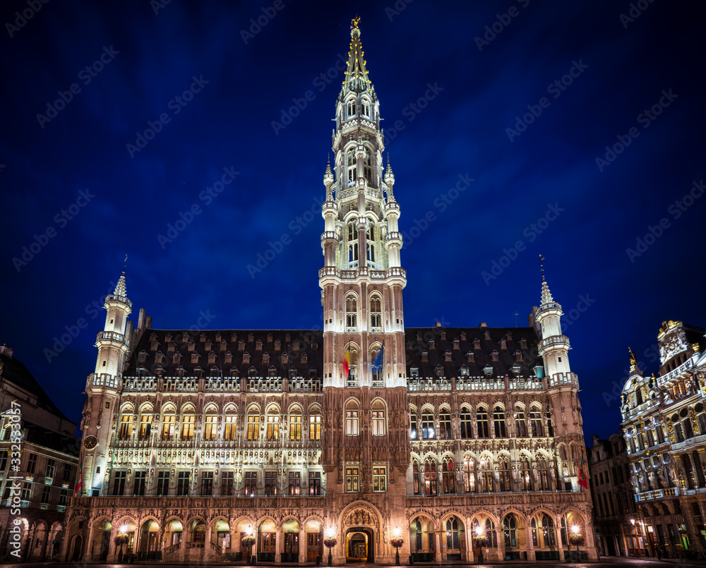 The Grand Place in the early morning, Belgium