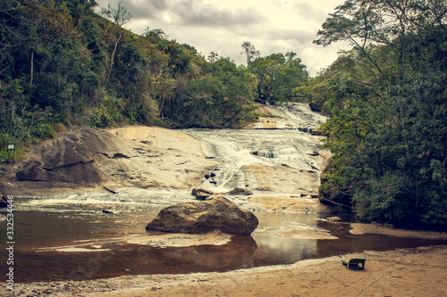 Landscape of a waterfall in Socorro - São Paulo - Brazil	
