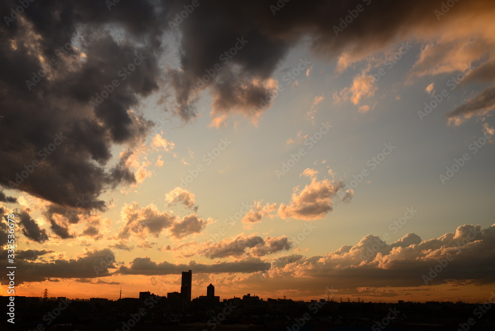 オレンジの空