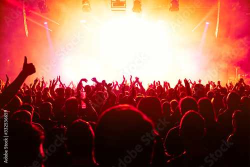 crowd of people at rock concert