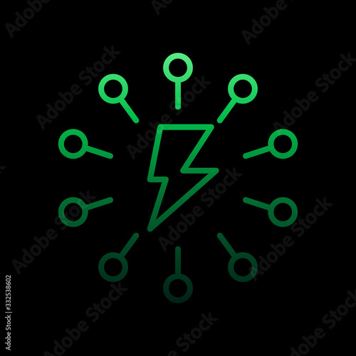 electricity, electrical network nolan icon. Simple thin line, outline vector of electricity icons for ui and ux, website or mobile application