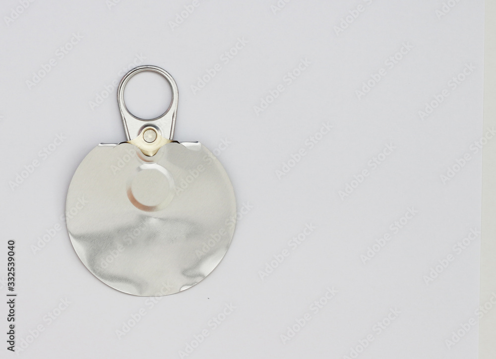 Empty can opener over white background Empty can opener over white background