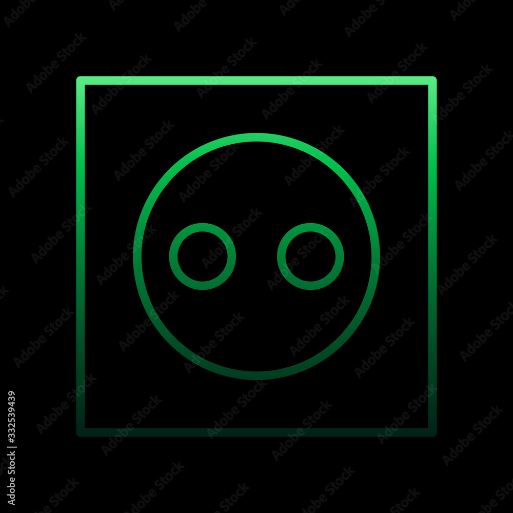 electricity, socket nolan icon. Simple thin line, outline vector of electricity icons for ui and ux, website or mobile application