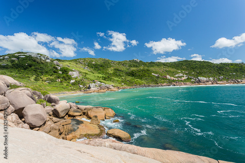 A view of Praia Mole (Mole beach) and Gravata  - popular beachs in Florianopolis, Brazil © JR Araújo Photo