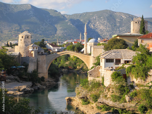 Stari Most on Neretlva river in Mostar, Bosnia and Herzegovina