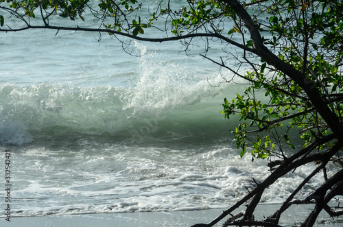 Fototapeta Naklejka Na Ścianę i Meble -  Wave on the shore of the beach