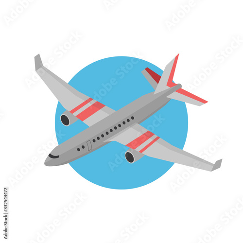 plane illustration design element. flat icon.