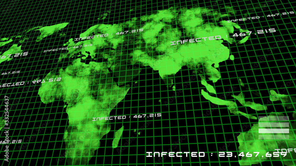 Coronavirus Covid virus outbreak spreading world map disease spread ...