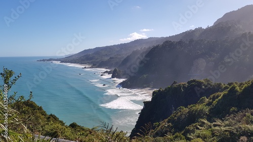 coastline shot in New Zealand