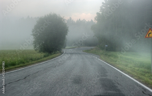driving on road