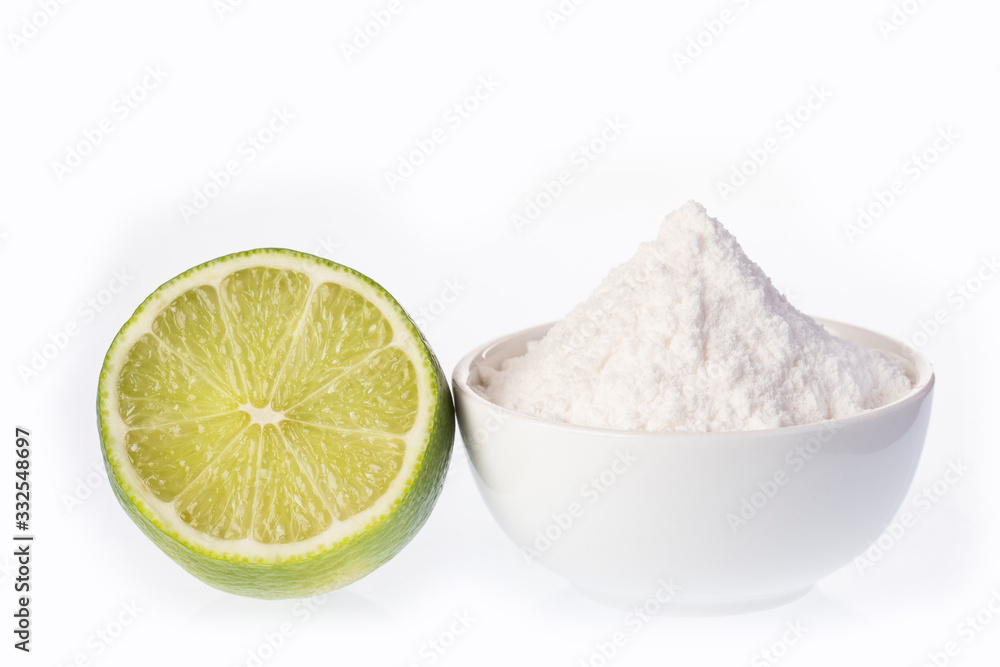 Bicarbonate with lime juice - sodium bicarbonate