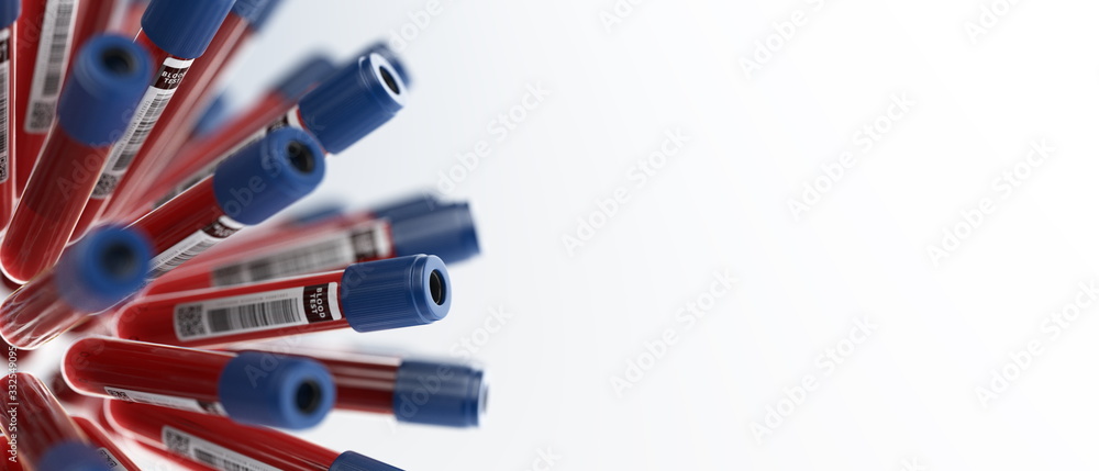 Abstract blood test tubes circular pattern background Abstract blood test tubes circular pattern background