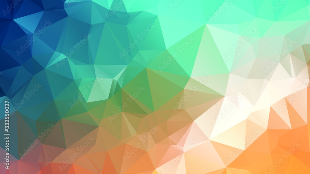 Abstract Color Polygon Background Design, Abstract Geometric Origami Style With Gradient