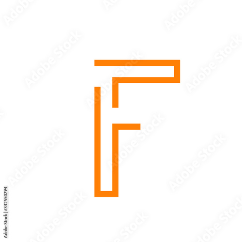Abstract, modern letter decorative font with gradient and solid. Decorative monogram alphabet