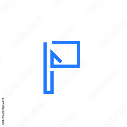 Abstract, modern letter decorative font with gradient and solid. Decorative monogram alphabet