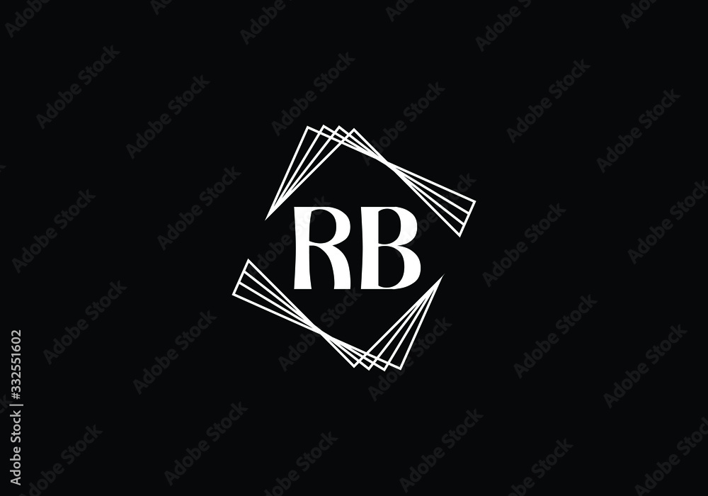 R B, RB Initial Letter Logo design vector template, Graphic Alphabet Symbol for Corporate Business Identity