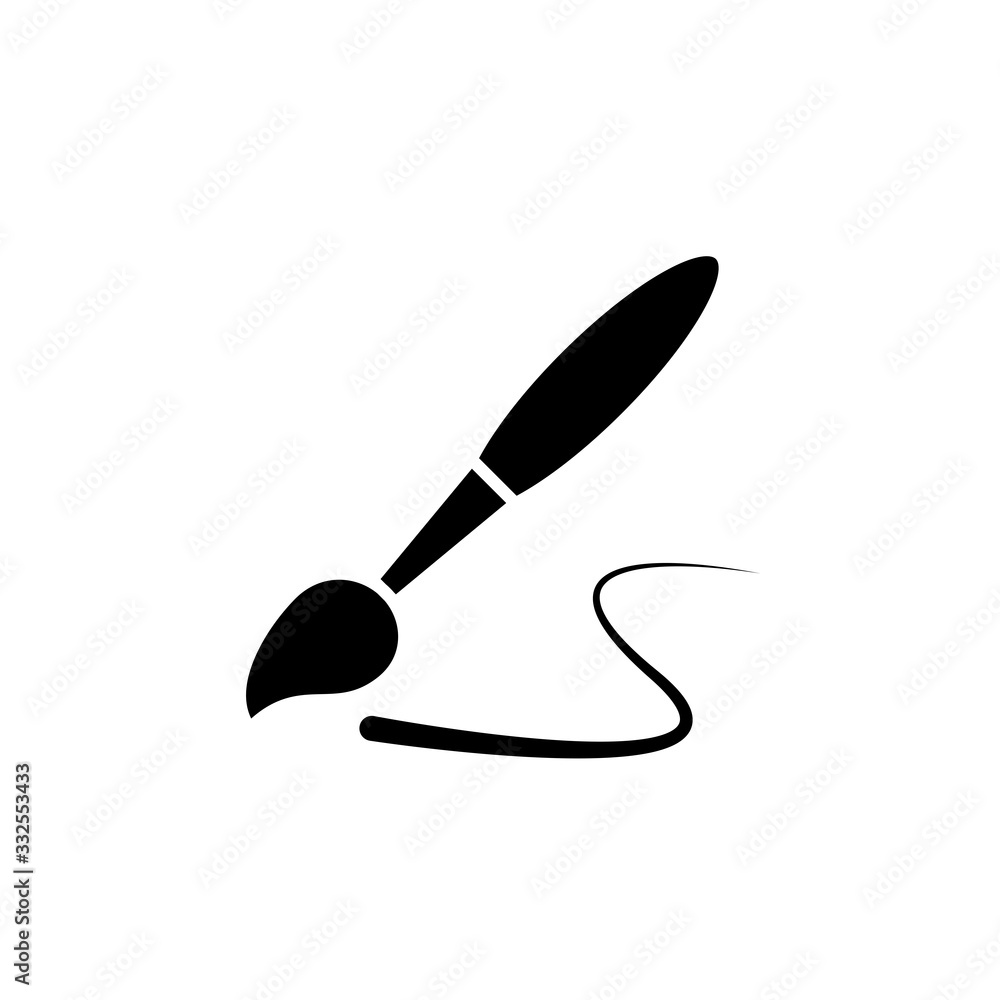 Vector illustration, paintbrush icon design Vector illustration, paintbrush icon design