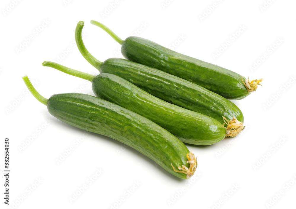 Lebanese Cucumber isolated on white background Lebanese Cucumber isolated on white background