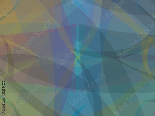 Beautiful of Colorful Art Blue and Yellow Leaf, Abstract Modern Shape. Image for Background or Wallpaper