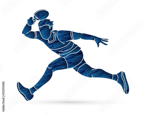 Ping Pong player, Table tennis action cartoon graphic vector