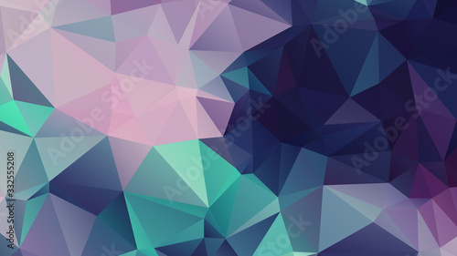 Abstract Color Polygon Background Design, Abstract Geometric Origami Style With Gradient