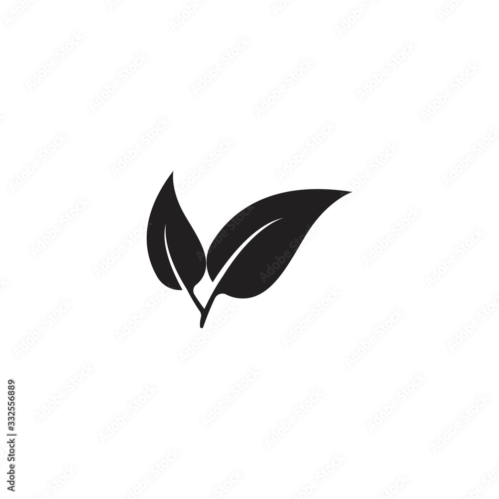 leaf icon logo vector leaf icon logo vector