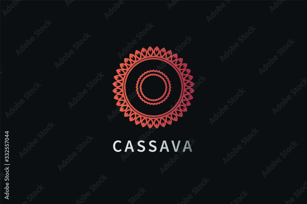 Naklejka premium logo ornament luxury