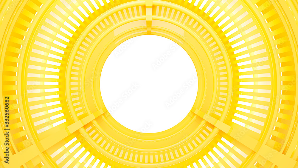 Fototapeta premium Yellow circle