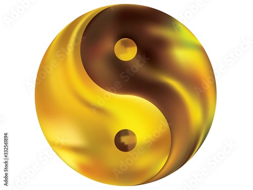 Colorful background in the form of yin yang.