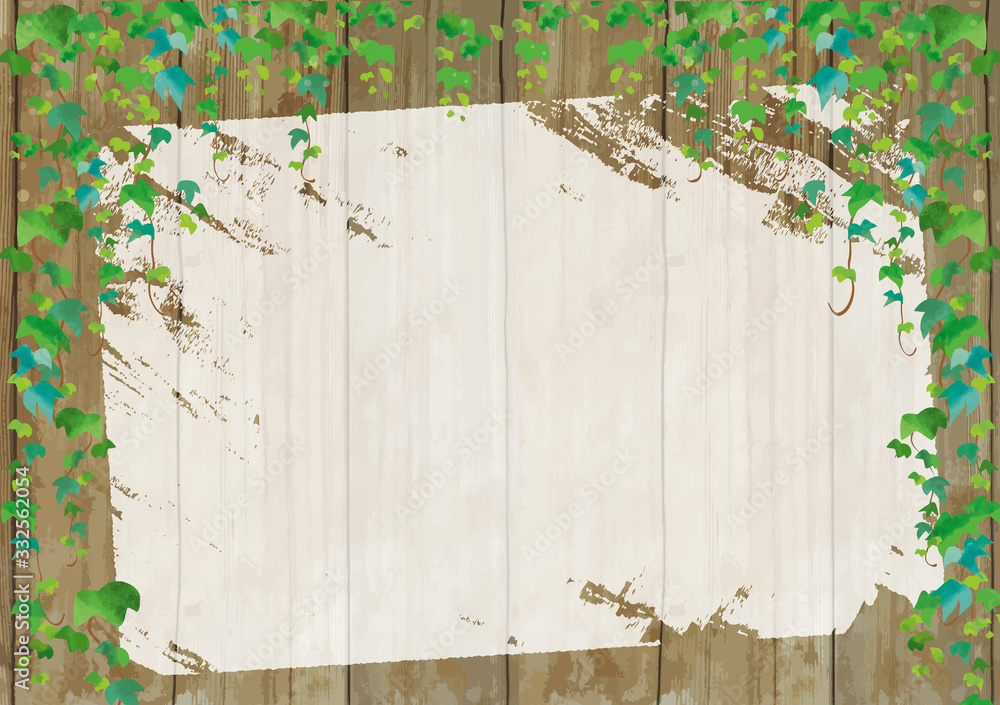 木目 背景 緑 アイビー 木材 木 ペンキ フレーム おしゃれ ヴィンテージ アート 材木 年輪 木 Stock Vector Adobe Stock