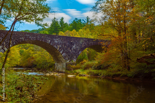 A Bridge At Foliage River
