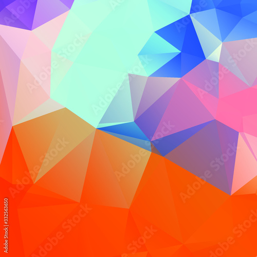 Abstract Color Polygon Background Design  Abstract Geometric Origami Style With Gradient