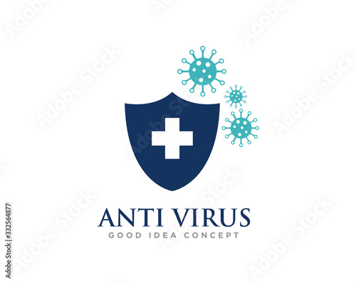 Virus Logo Icon Design Vector