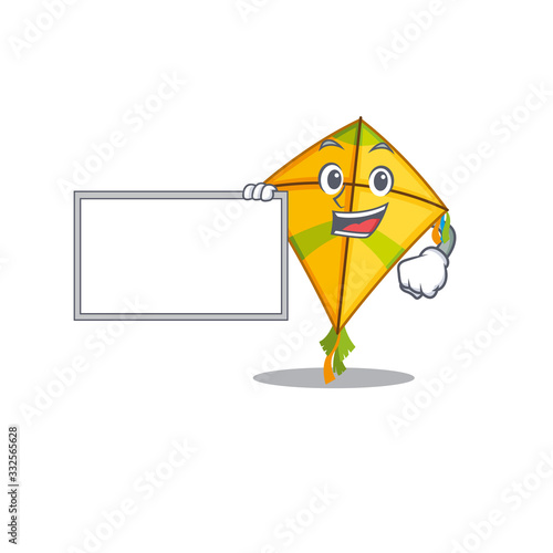 Kite with board cartoon mascot design style photo