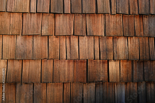 Natural cedar shingles