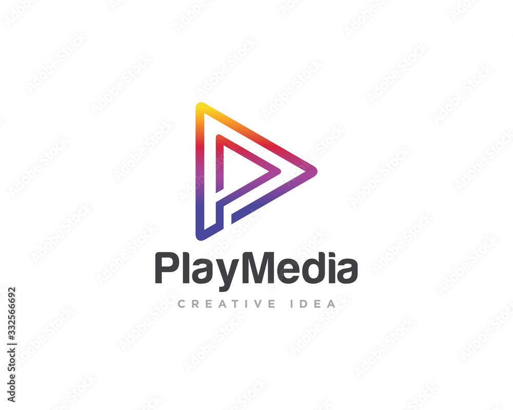 Media Player Logo Icon Design Vector Media Player Logo Icon Design Vector