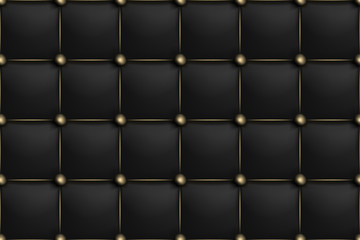 Canvas schilderij Glamour stijl patronen Zwart mat leer luxe textuur  © Ra